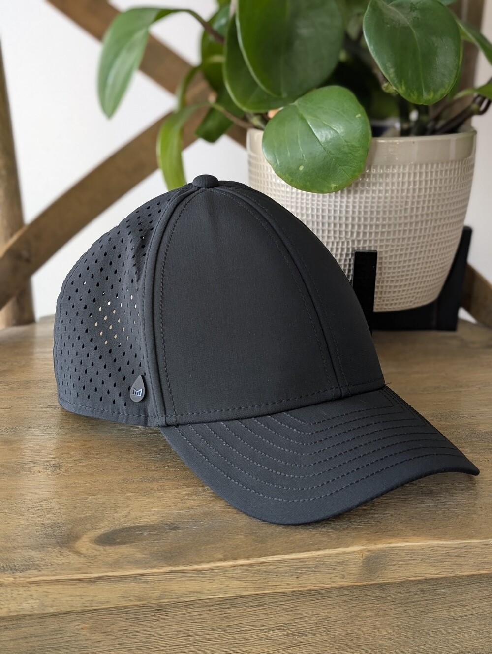 Melin A-Game Hydro Snapback Hat Black Performance Cap